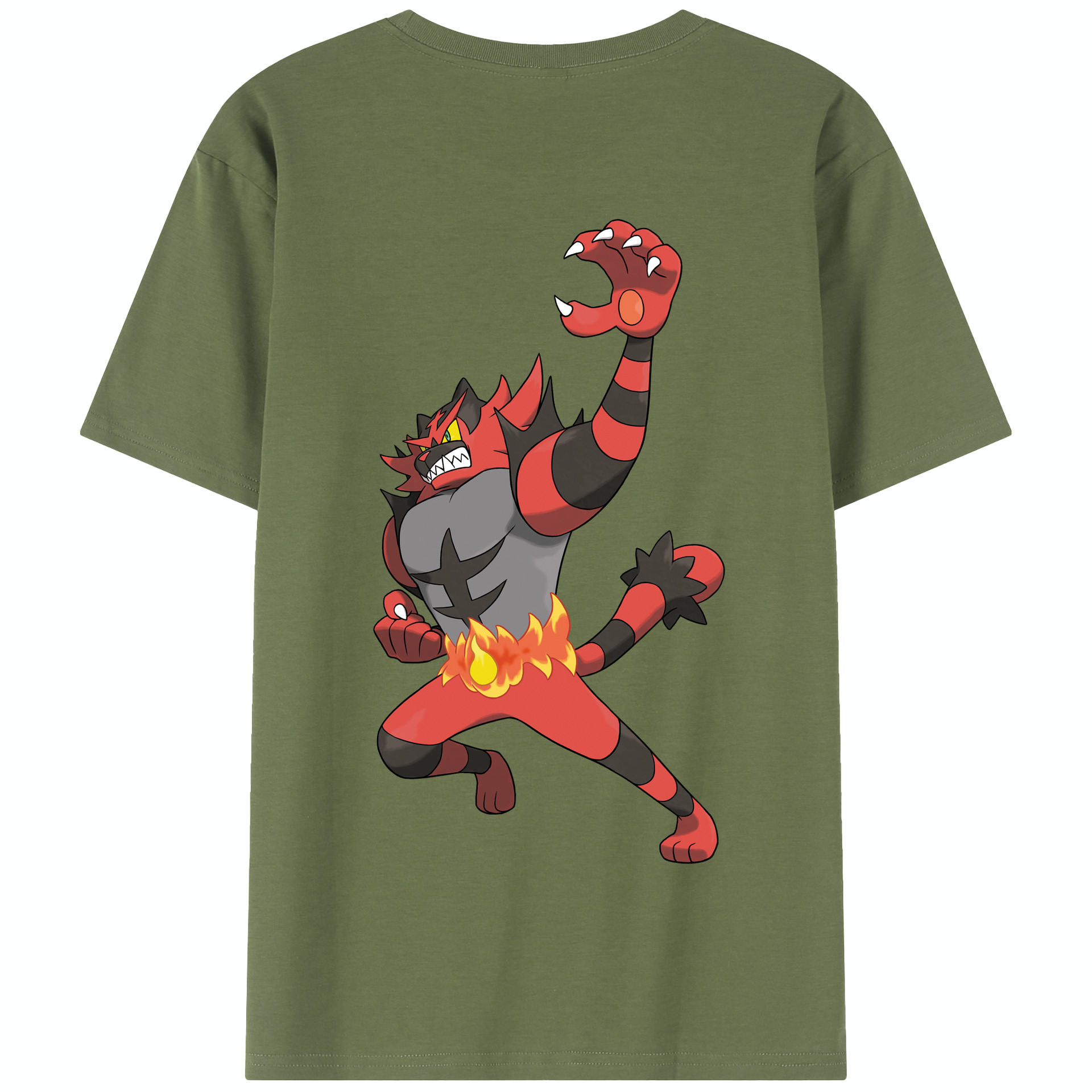 （画像用） ポケットモンスター Pokémon 綿100％半袖Tシャツ（背面プリント）